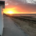 Coucher de soleil sur la plage de Langrune!