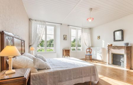 G&icirc;te n&deg;3038 Le Mesnil-Auzouf - Calvados - Chambre &agrave; l'&eacute;tage