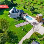 vue de drone globale sur la propri&eacute;t&eacute;