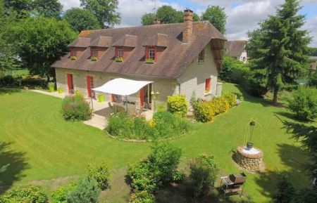 Chambre d'h&ocirc;tes n&deg;6505 Caug&eacute; - Eure - photo de la propri&eacute;t&eacute; Les Bosquets &agrave; Caug&eacute; Normandie prise d avion 