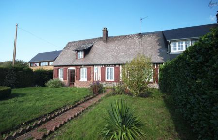 G&icirc;te n&deg;G2349 Gruchet-Saint-Sim&eacute;on - Seine-Maritime - fa&ccedil;ade du gite