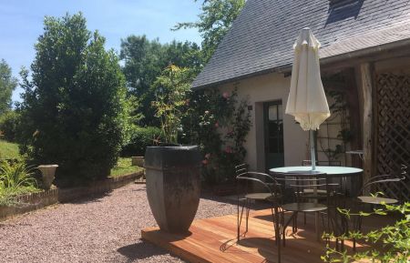 G&icirc;te n&deg;G4072 Ry - Seine-Maritime - Terrasse.